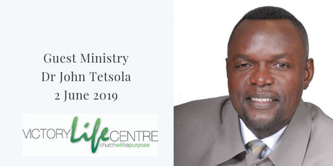 Dr John Tetsola- Sunday 2 June 2019 10.30 am service 
